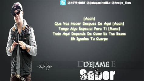 Dejame Saber Jory Ft Gotay El Autentiko Engo Flow Original