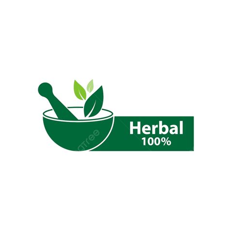 Green Herbal Vector Hd Images Green Herbal Logo Template Graphic