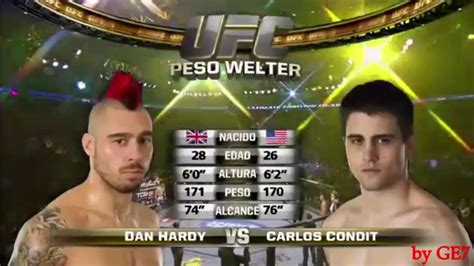 Carlos Condit Vs Dan Hardy Ko By Ge Youtube