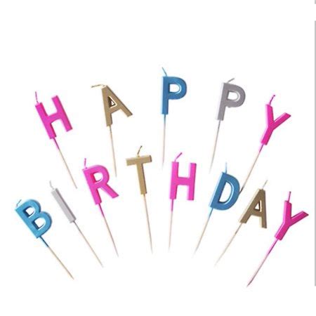 Alphabet Birthday Candles Cake Candles Happy Birthday Letter Candles ...