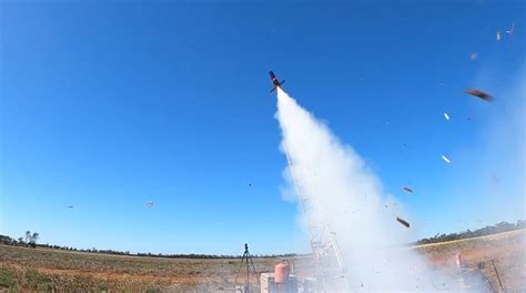 Black Sky Launches Australian First Practice Missile Ex2 For Defence