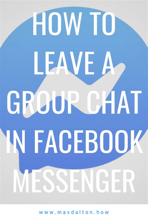 How To Leave Group Chat In Facebook Messenger Facebook Messenger