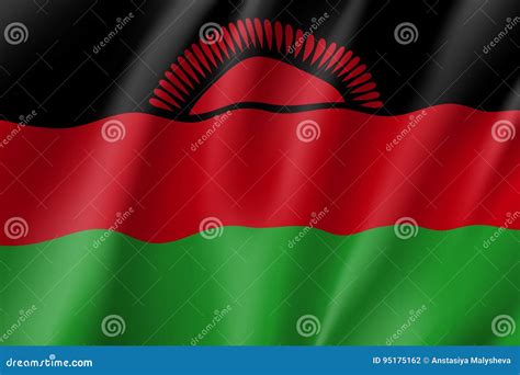 Vector National Flag Of Malawi Stock Vector Illustration Of Emblem