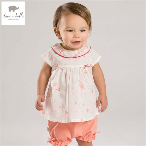 Db4947 Dave Bella Summer Baby Girls Clothing Sets Child Lovely Sets