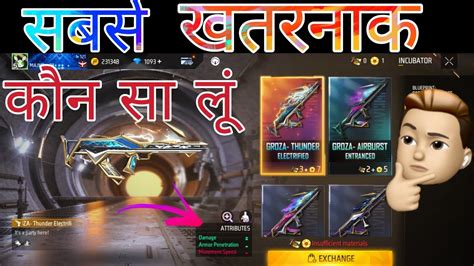 Groza Beatz Incubator Return Freefire Ff New Incubator Kitna