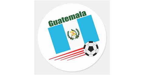 Guatemala Soccer Team Classic Round Sticker | Zazzle