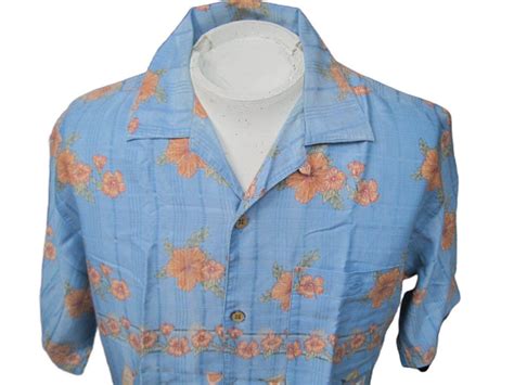 Hawaiian Aloha Shirt M Pit To Pit Joe Marlin Rayon Poly Cocktails