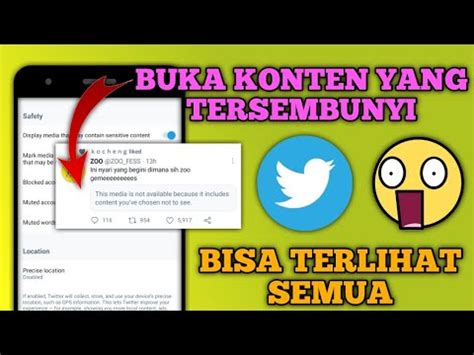 Cara Setting Konten Sensitif Di Twitter YouTube