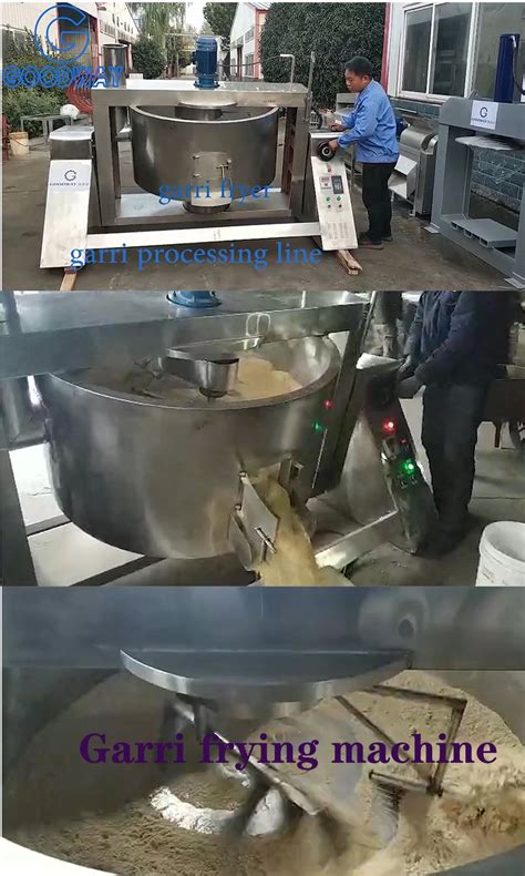 Electric Gas Gari Roasting Machine Garri Fryer Frying Machine For