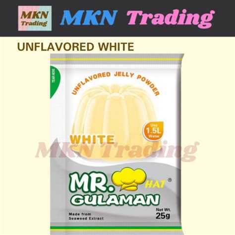 Mr Hat Gulaman Unflavored Gelatine Jelly Powder G Lazada Ph