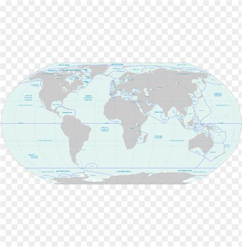 Blank Atlantic Ocean Map