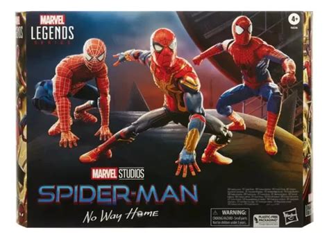 Hasbro Marvel Legends Spider Man No Way Home 3 Pack Set Envío Gratis