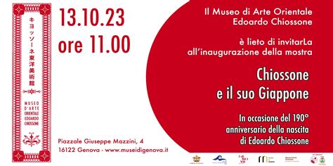 Inaugurazione Mostra Chiossone E Il Suo Giappone