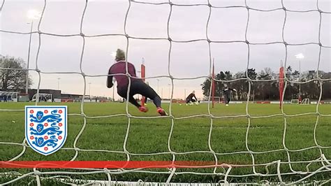 England Womens Goalkeepers In Fine Form Inside Training Youtube