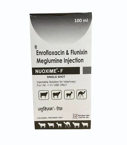 Enrofloxacin With Flunixin Injection Nuoxime F 100 Ml At Rs 750 In