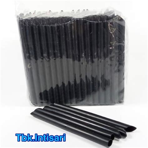 Hitam 12mm Black Sterile Boba Straws 50pcs Shopee Singapore