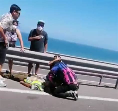 En Riesgo Vital Carabinero Atropellado Por Motorista En Iquique