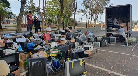 Lixo eletrônico Recicla CDL arrecada 7 toneladas de lixo eletrônico em