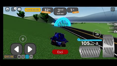 Corro Con Le Macchine Di Roblox Youtube