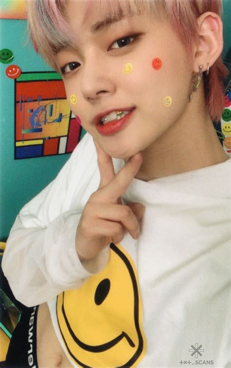 Yeonjun Photocard Scan Credits To Txt Scans On Twitter Photocard