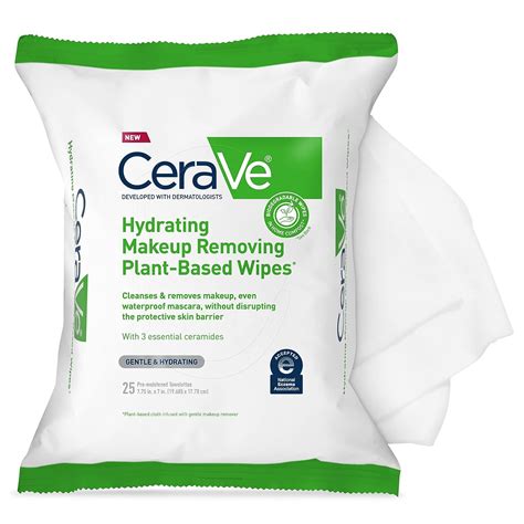 Cerave Hydrating Facial Cleansing Makeup Remover Wipes