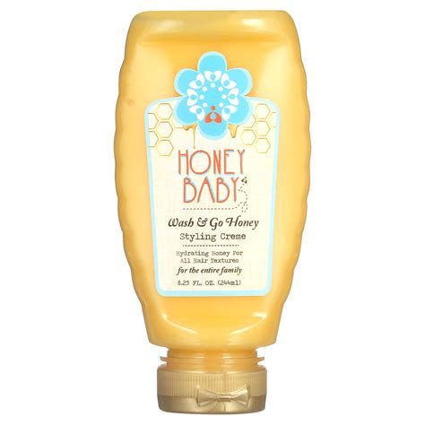 Honey Baby Natural Wash & Go Honey - All in One Styling Creme 8.25 oz ...