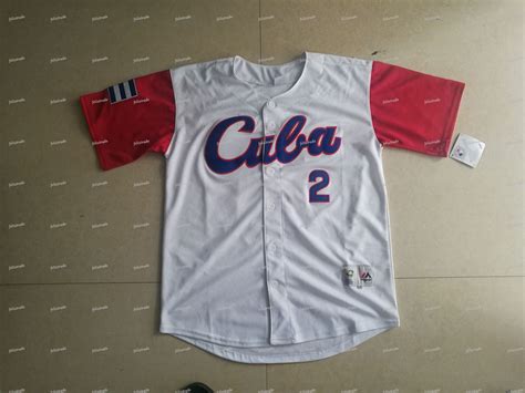 2019 CUBA 2017 World Baseball Classic WBC Jersey White Grey Double ...