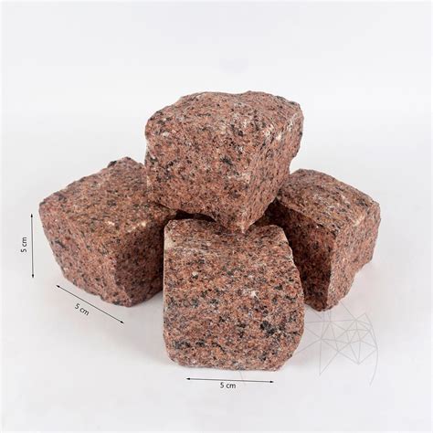 Maple Red Splitface Granite Cobblestone X X Cm Ton Sqm