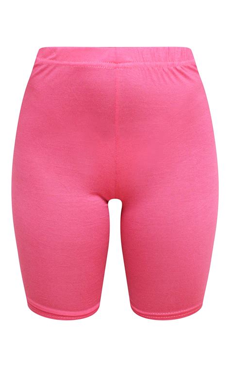 Petite Hot Pink Cycle Short Petite Prettylittlething Aus