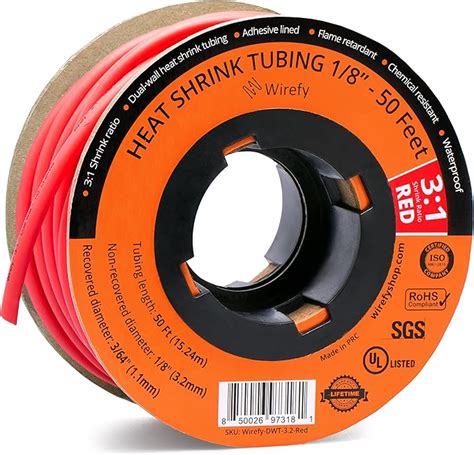 Wirefy Heat Shrink Tubing Ratio Adhesive Lined Marine