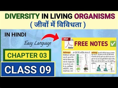 Diversity In Living Organisms Class Ncert Class Biology Part