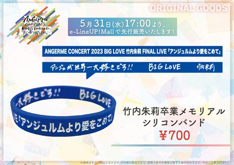 一人で行くANGERME CONCERT 2023 BIG LOVE 竹内朱莉 FINAL LIVE アンジュルムより愛をこめて 6月