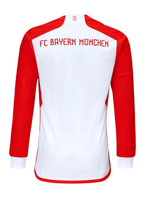 Hommes Maillot Manches Longues Domicile Blanc Fc Bayern Munich