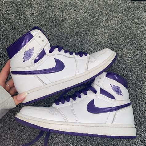 Jordan 1 High metallic purple Jordan’s Size 4.5 but... - Depop