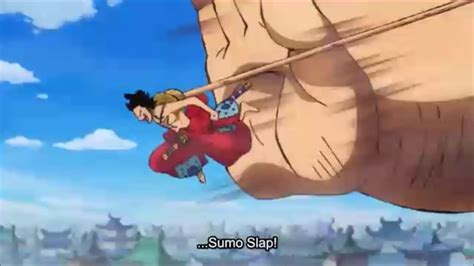 Luffy Vs Urashima The Yokozuna Sumo Fight Luffy Vs Sumo Wano One