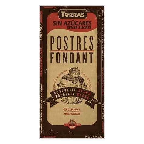 Postres Fondant Chocolate Negro Torras 200 Gr Vivo Natural