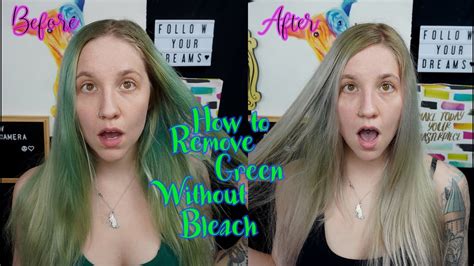 How To Remove Green Blue Hair Dye Without Bleach How To Fix Green