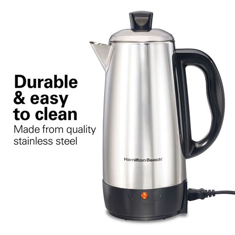 12 Cup Percolator with Cool-Touch Handle, Stainless Steel - 40616R ...