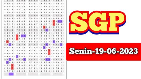 Tarikan Paito Sgp Senin Prediksi Sgp Hari Ini Bocoran Sgp