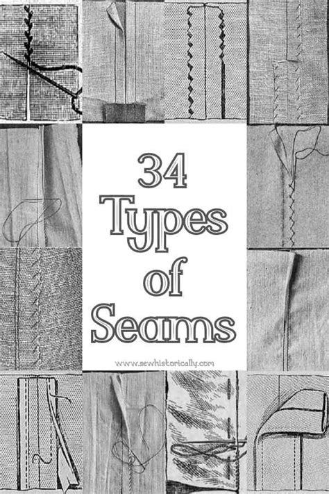 34 Types of Seams - Historical Sewing - Sew Historically