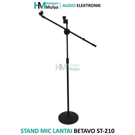 Jual Stand Mic Tiang Microphone Lantai Kaki Bulat Besi Betavo ST 210