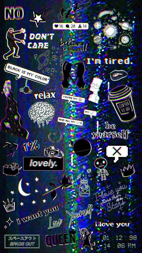 Glitch Trippy Dark Aesthetic Novocom Top Error HD Phone Wallpaper