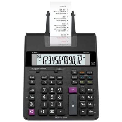 Calculadora De Impressão Casio Hr 150rc Preta Preto