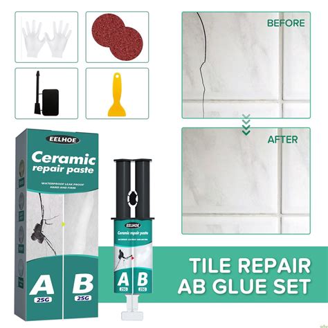 Ceramic Repair Paste Tub Tile Shower Porcelain Repair Kit For Crack