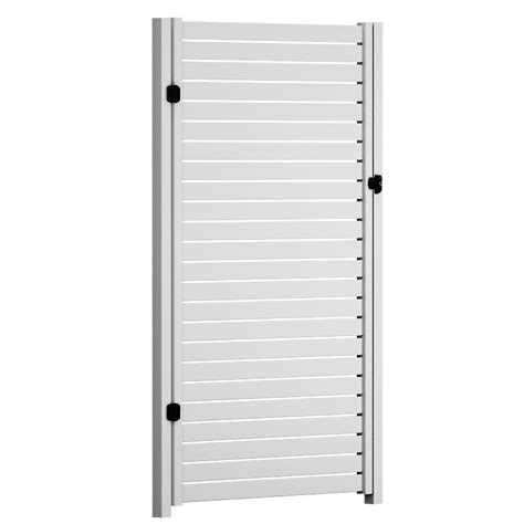 Aluminum Fence White Pedestrian Gate - Quickscreen USA