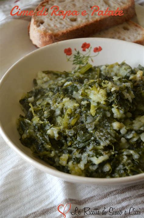 Cime Di Rapa E Patate Mallone Ricette Contorni Ricette Ricette