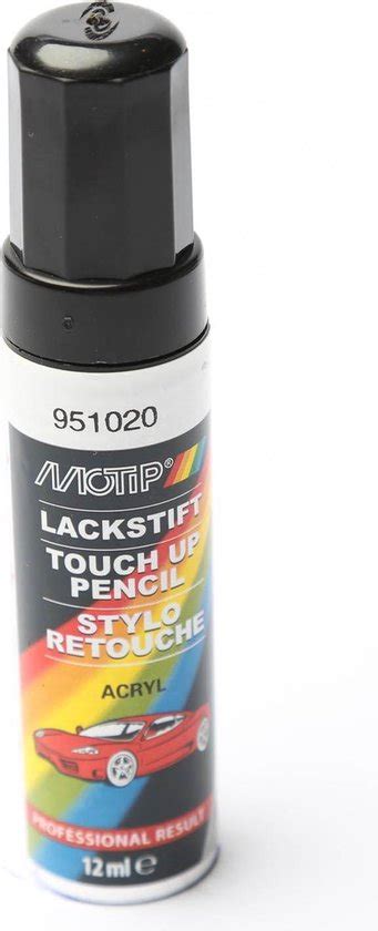 Motip 951020 Auto Lakstift Zwart Metallic 12 Ml Bol