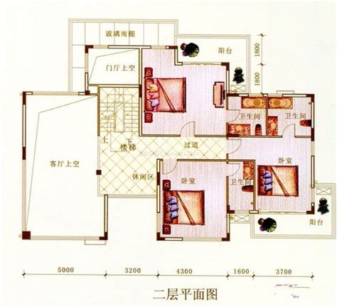 重庆美式风格100平米设计方案 二层独栋别墅户型图装信通网