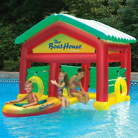 Swimline Boathouse Floating Habitat Inflatable For Swimming Pools