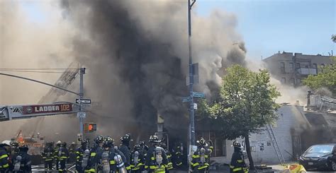 Ten Firefighters Injured In Massive Brooklyn Blaze At Storefront